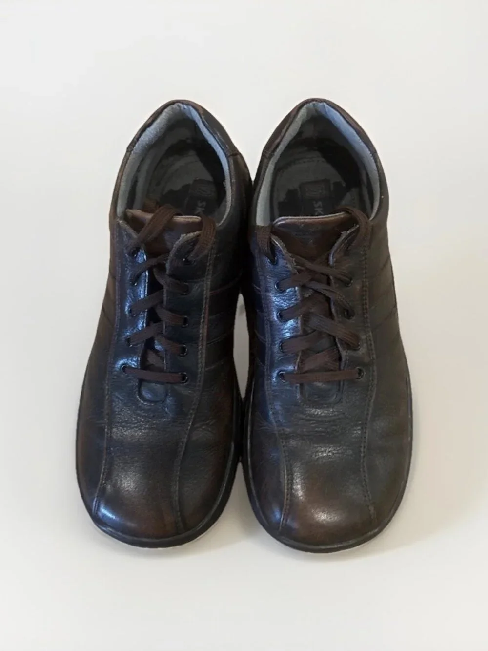Vintage Skechers SN 4400 Men's Leather Casual Shoes. Size 8 Brown.